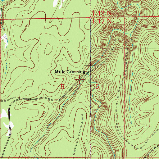 Topographic Map of Bear Canyon, AZ