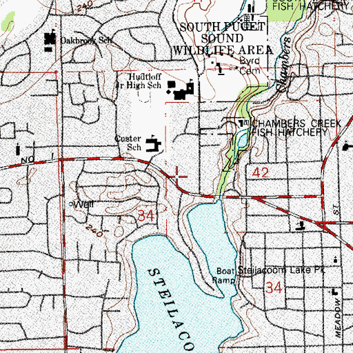 Topographic Map of Kindercare Learning Center 849, WA