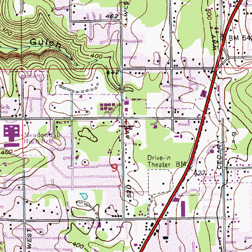 Topographic Map of Kindercare Learning Center 443 Lynnwood, WA