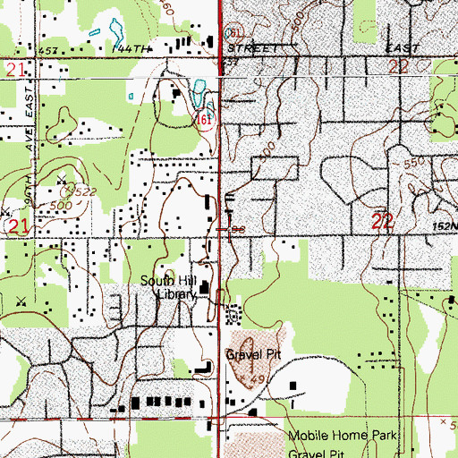 Topographic Map of Kindercare Learning Center 1479, WA