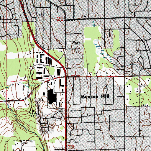Topographic Map of Kindercare Learning Center 659, WA