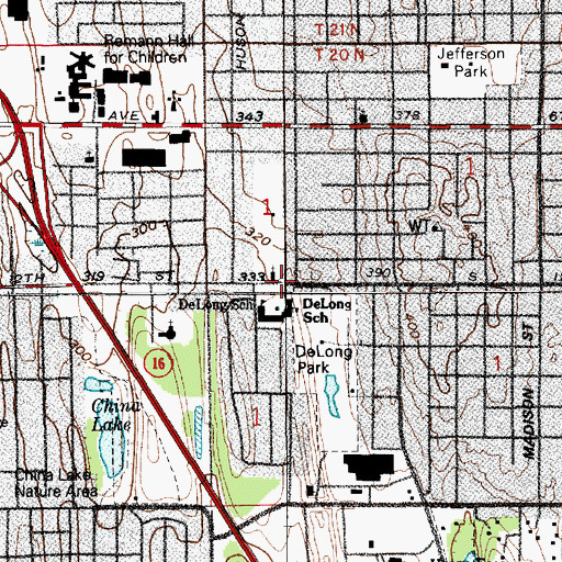 Topographic Map of Kindercare Learning Center, WA