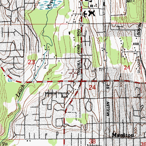 Topographic Map of Kindercare Learning Center 1257, WA