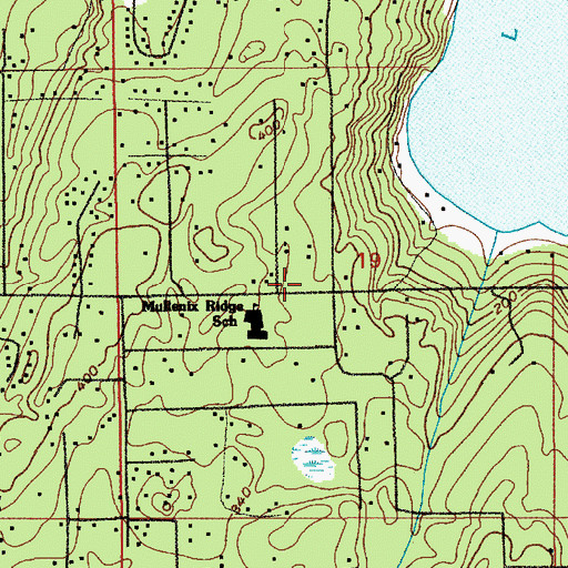 Topographic Map of Luther Center for Learning, WA