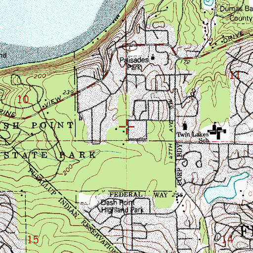 Topographic Map of Rainbow Connection Child Care Center, WA