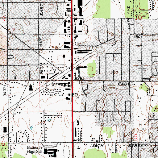 Topographic Map of School Kids Clubhouse Daycare Center, WA