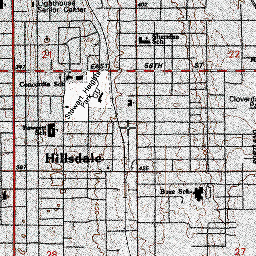 Topographic Map of Unity Children University Daycare Center, WA