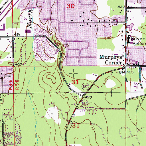 Topographic Map of Cedar Cross Cooperative Preschool, WA