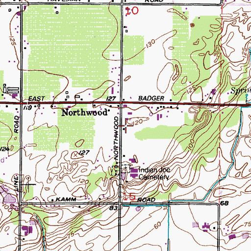 Topographic Map of Cornerstone Christian School, WA