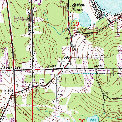 Topographic Map of Country Dawn Kindergarten Center, WA