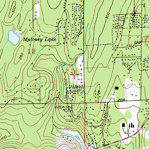 Topographic Map of Harbor Montessori School, WA
