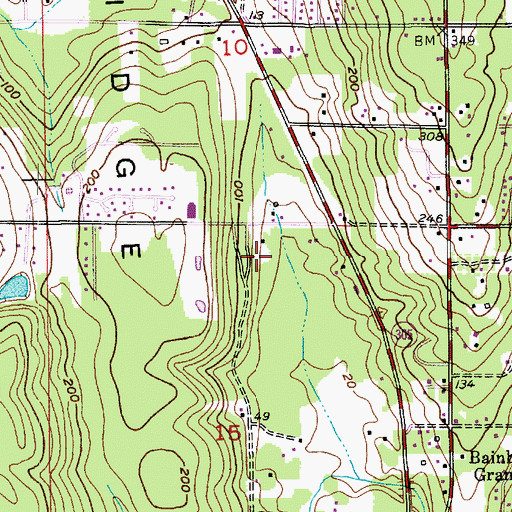 Topographic Map of Hazel Creek Montessori School, WA