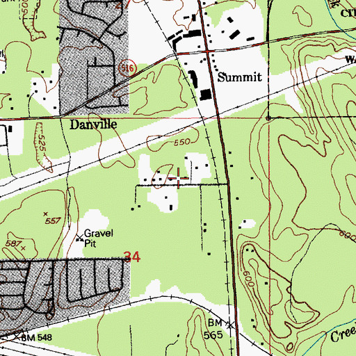 Topographic Map of Junior Junction Day School, WA