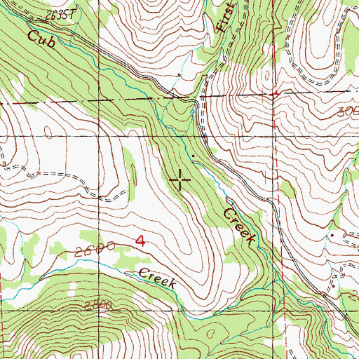 Topographic Map of Methow Valley Community School, WA