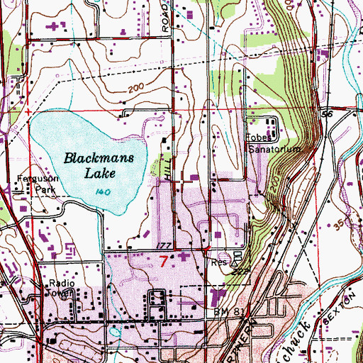 Topographic Map of Saint Michael Catholic School, WA