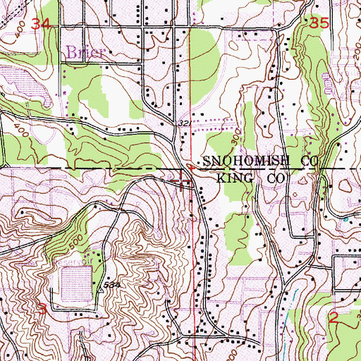 Topographic Map of Teeter Tots Montessori School, WA