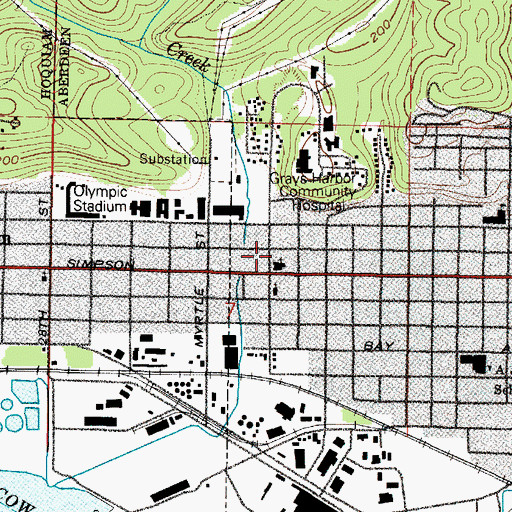 Topographic Map of Christian Preschool, WA