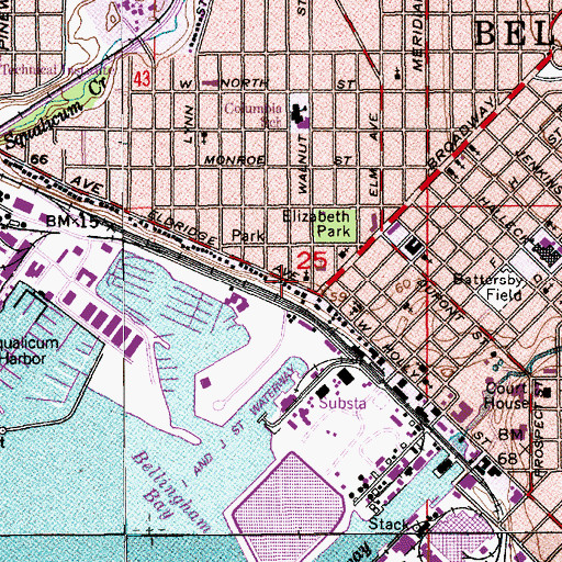 Topographic Map of Saint Paul's Little Epistles Preschool, WA