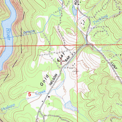 Topographic Map of Gold Flat, CA