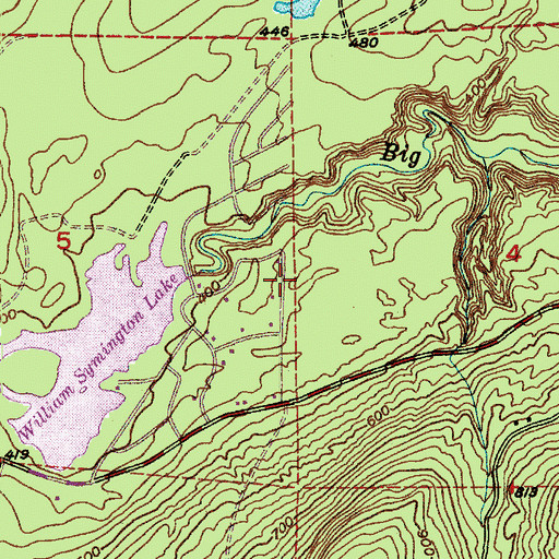 Topographic Map of Green Mountain Elementary School, WA