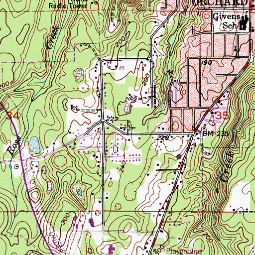 Topographic Map of Bethany Lutheran Elementary School, WA