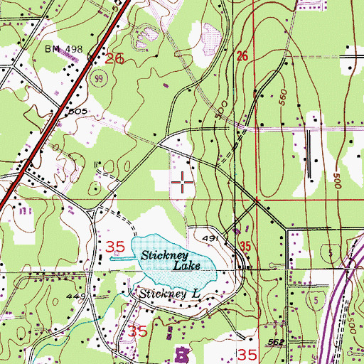 Topographic Map of Odyssey Elementary School, WA