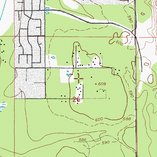 Topographic Map of G W Edgerton Elementary School, WA