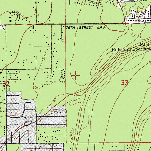 Topographic Map of Emma L Carson Elementary School, WA
