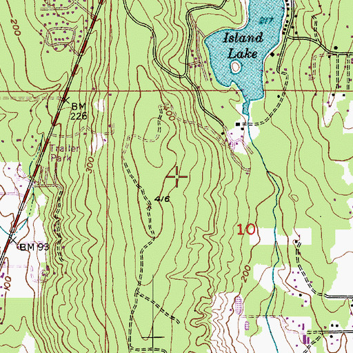 Topographic Map of Emerald Heights Elementary School, WA