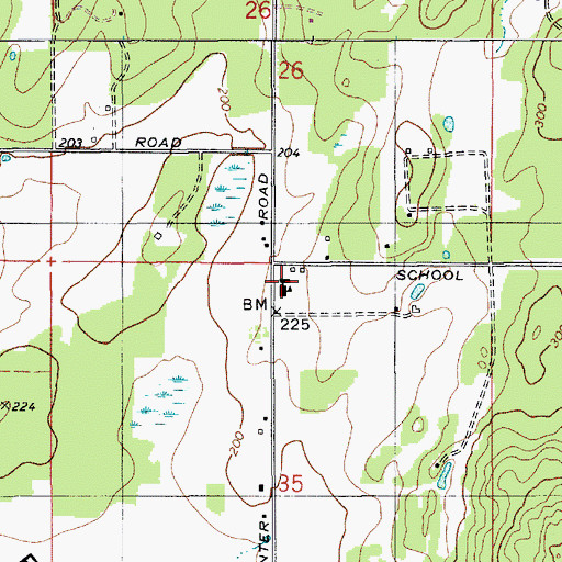 Topographic Map of Lopez Elementary School, WA