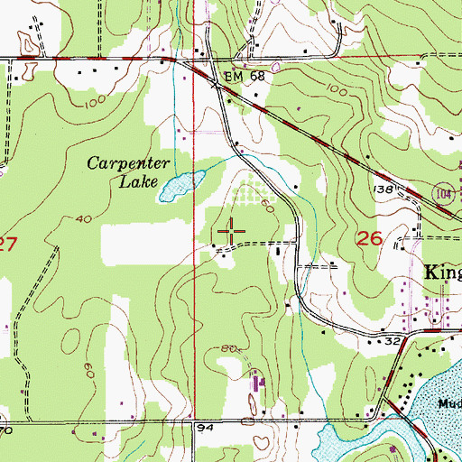 Topographic Map of Richard Gordon Elementary School, WA