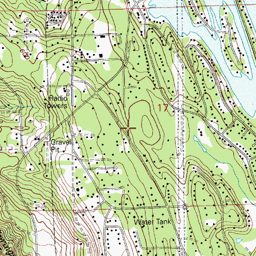 Topographic Map of Crestwood Elementary School, WA