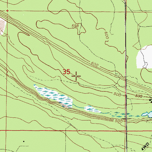 Topographic Map of Glacier View Junior High School, WA