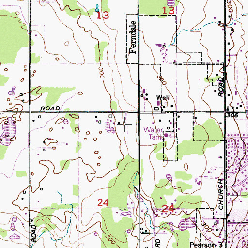 Topographic Map of Horizon Middle School, WA