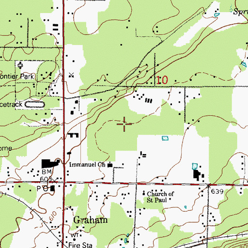Topographic Map of Graham Kapowsin High School, WA