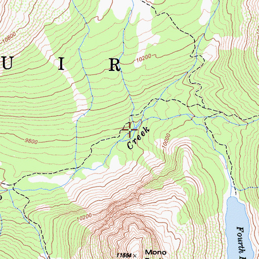 Topographic Map of Golden Creek, CA