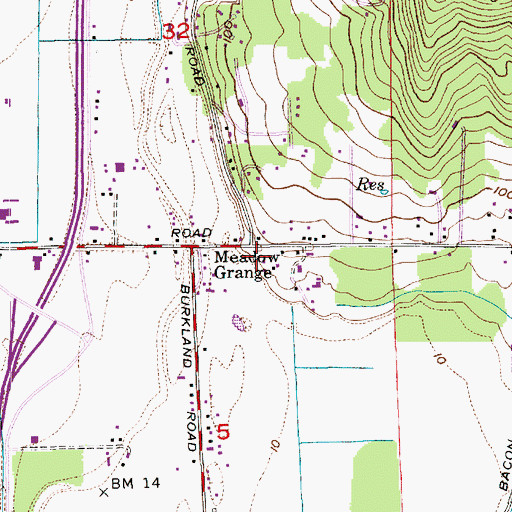 Topographic Map of Skagit County Fire District 3 Cedardale, WA