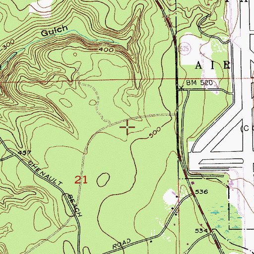 Topographic Map of Mukilteo Fire Department Station 25, WA