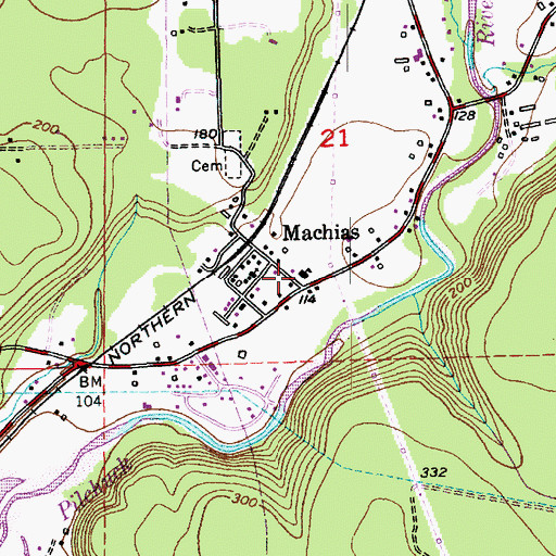 Topographic Map of Snohomish County Fire Protection District 8 Fire Station 3, WA