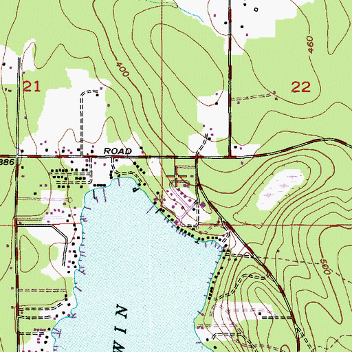 Topographic Map of Marysville Fire District Station 65 - Lake Goodwin, WA