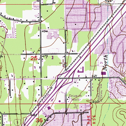 Topographic Map of Snohomish County Fire District Number 1 Administrative Headquarters and Training Center, WA