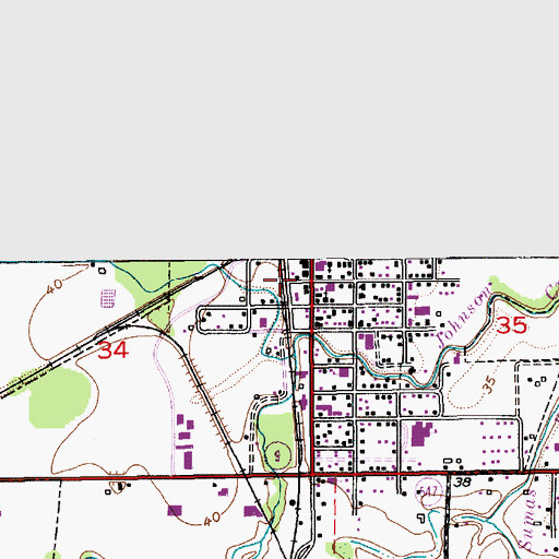 Topographic Map of Sumas Police Department, WA