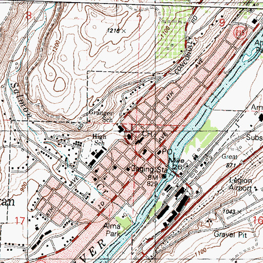 Topographic Map of Okanogan County Criminal Corrections Center, WA