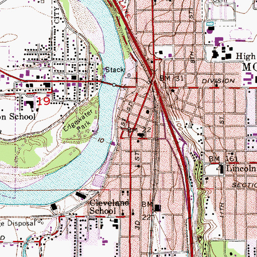 Topographic Map of Skagit County Juvenile Detention Center, WA