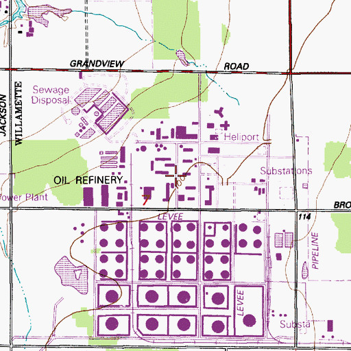 Topographic Map of Puget Sound Energy Whitehorn Point Whitehorn Generating Station, WA