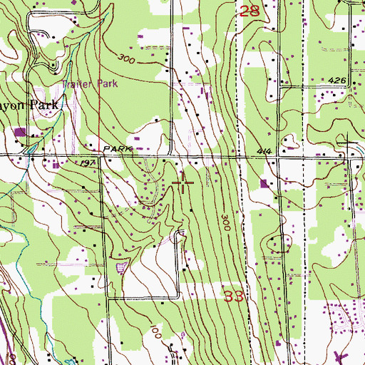 Topographic Map of Park Ridge Substation, WA