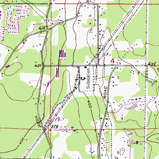 Topographic Map of Bothell Substation, WA