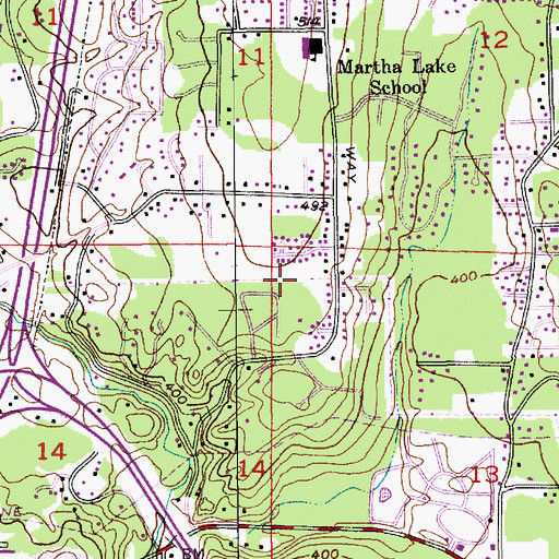 Topographic Map of Floral Hills Substation, WA