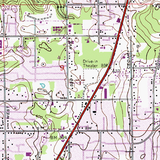 Topographic Map of Keelers Substation, WA