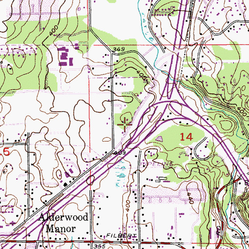 Topographic Map of North Alderwood Substation, WA